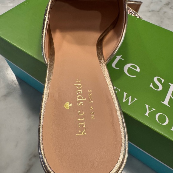 Kate Spade Andra Rose Gold Glitter Mules - Picture 9 of 10